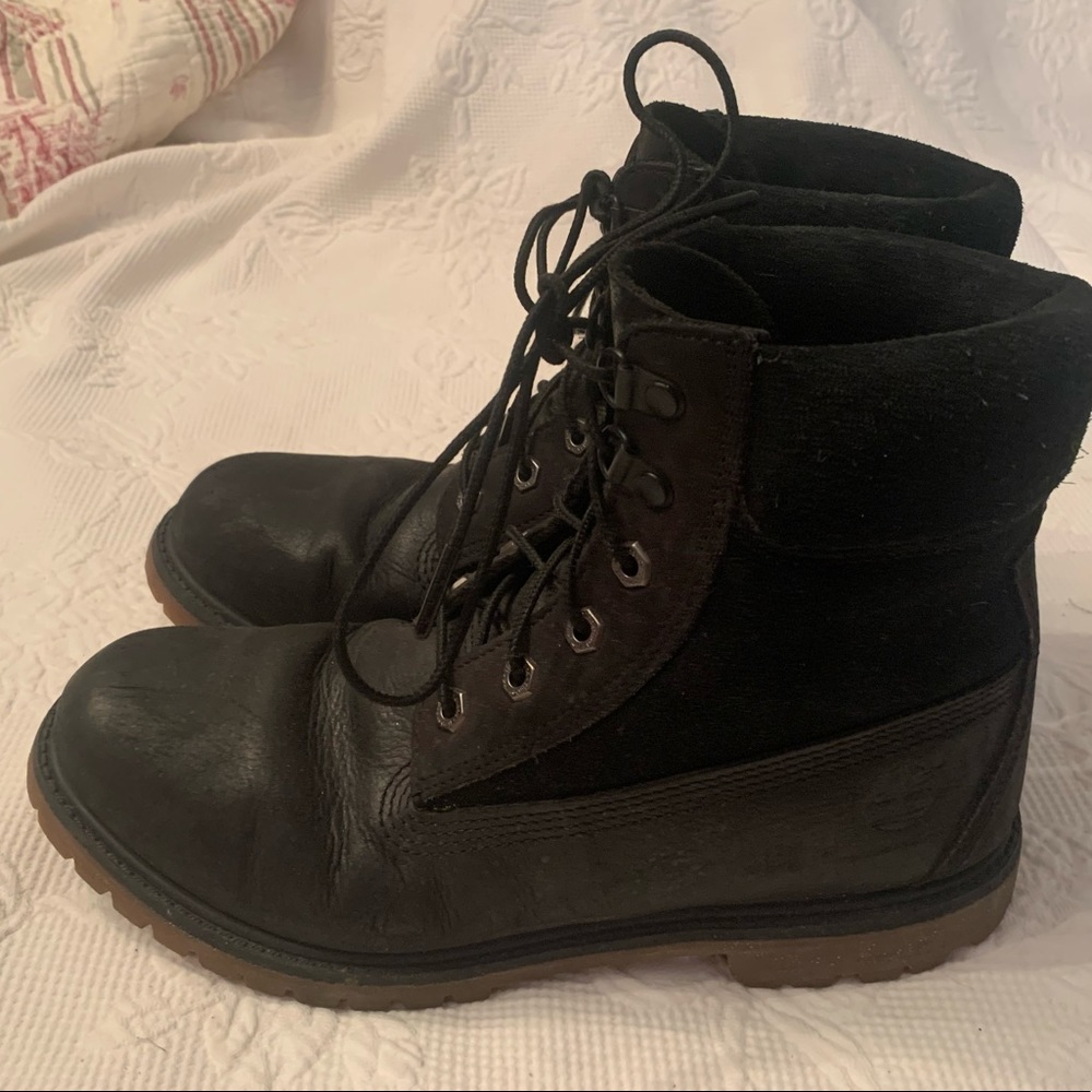 All Black Timberland Boots